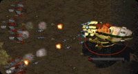 Starcraft : Attaque d'un porte-nef par des ombres camouflées