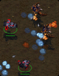 Starcraft : Deux Valkyrie mettent en fuite des Gardiens