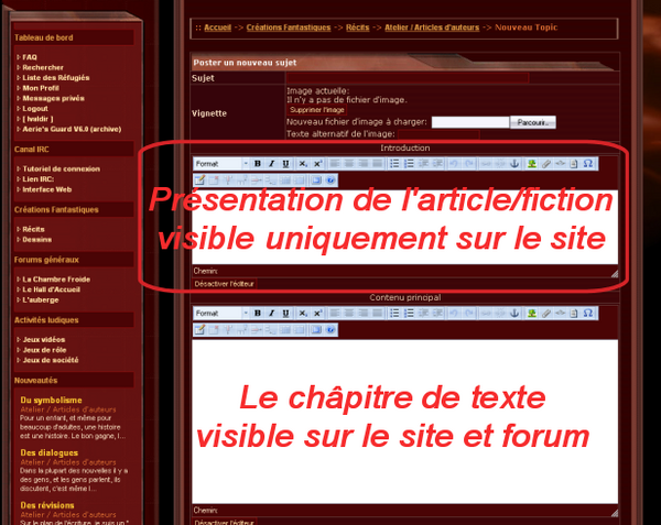 tutoriel créer une fiction 2